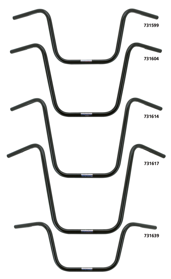 CRC Fehling One Inch Diameter Apehanger Handlebars