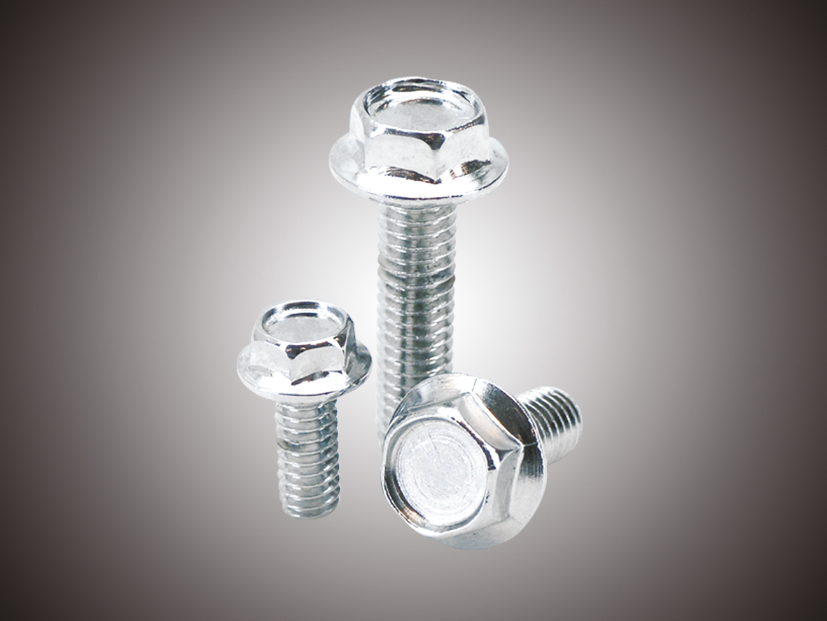 Midwest Acorn Nut Company Chrome Plated Indented Hex Serrated Flange Bolts Assortment – Hardware