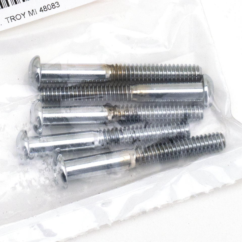 Midwest Acorn Nut Company Assortment Tray of Chrome Plated Larger Button Head Allen Screws – Hardware