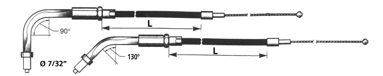 Barnett Clutches & Cables T07 - Throttle & Idle Cable 2002-2007 Touring – Control Cables & Hydraulic Lines