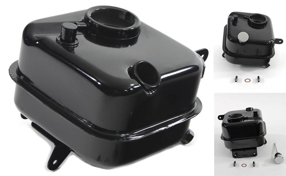 V-Twin Chrome Oil Tank for 4 Speed Big Twin – Gas- & Oil Tank