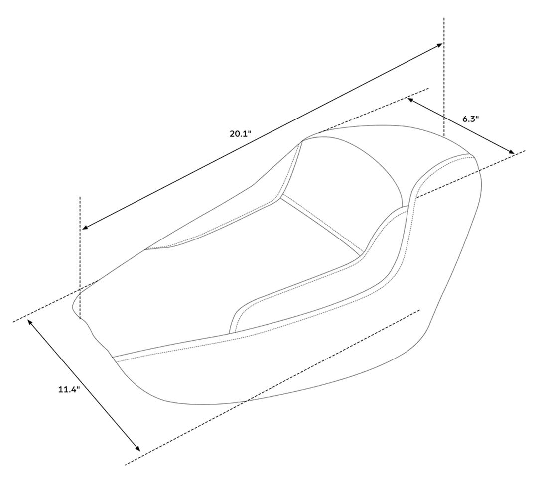 C.c. Rider Taper Tail Solo Seat for Sportster