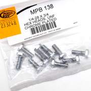Midwest Acorn Nut Company Chrome Plated Hex Head Cap Screws Assortment – Hardware