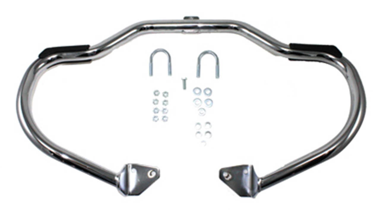 V-Twin Highway Bars with Footrest Rubbers – Frame & Rear Suspension