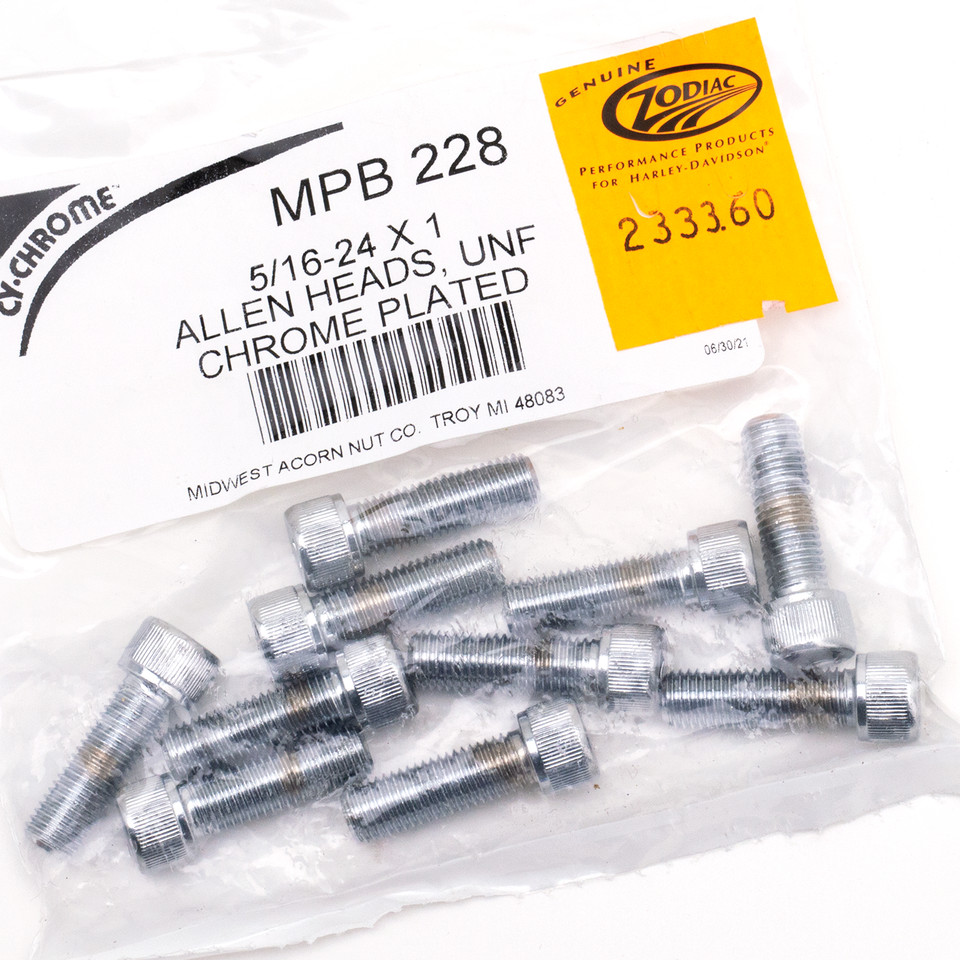 Midwest Acorn Nut Company Chrome Plated Allen Head Screws Assortment Knurled – Hardware