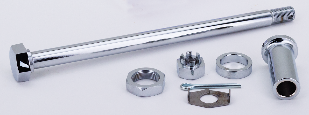 Zodiac Chrome Plated Front and Rear Axles – Wheel & Tire