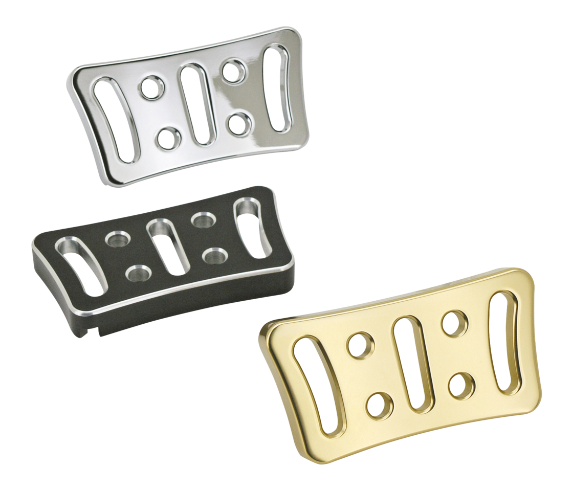 Zodiac Billet Aluminum Brake Pedal Pads for Touring – Foot Control