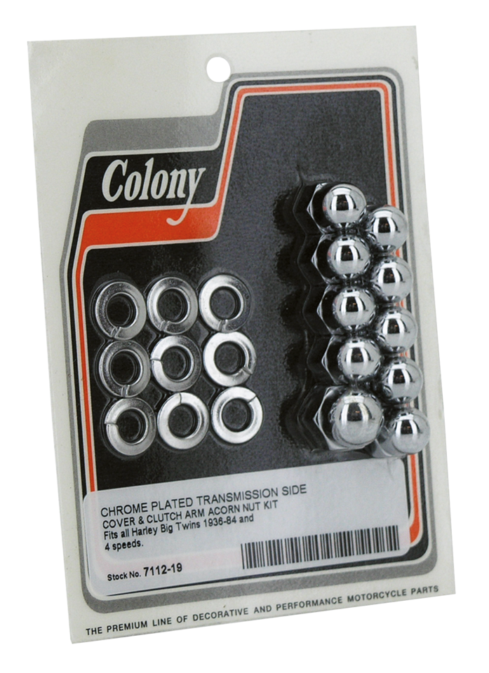 Colony Transmission Side Cover Nut Kit for 4-SPEED Big Twin