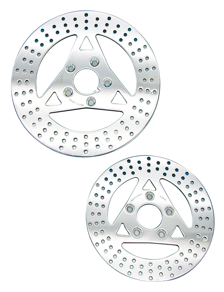 Zodiac Polished Stainless Steel Disc Brake Rotors