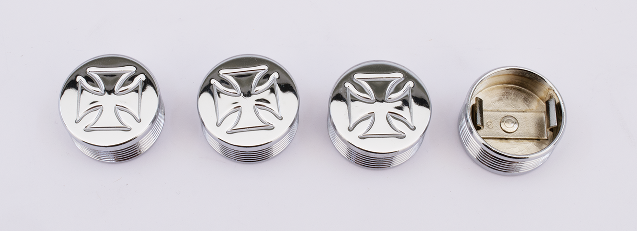 Midwest Acorn Nut Company Chrome Bolt Covers for Hex, Allen and Buttonhead Bolts – Hardware