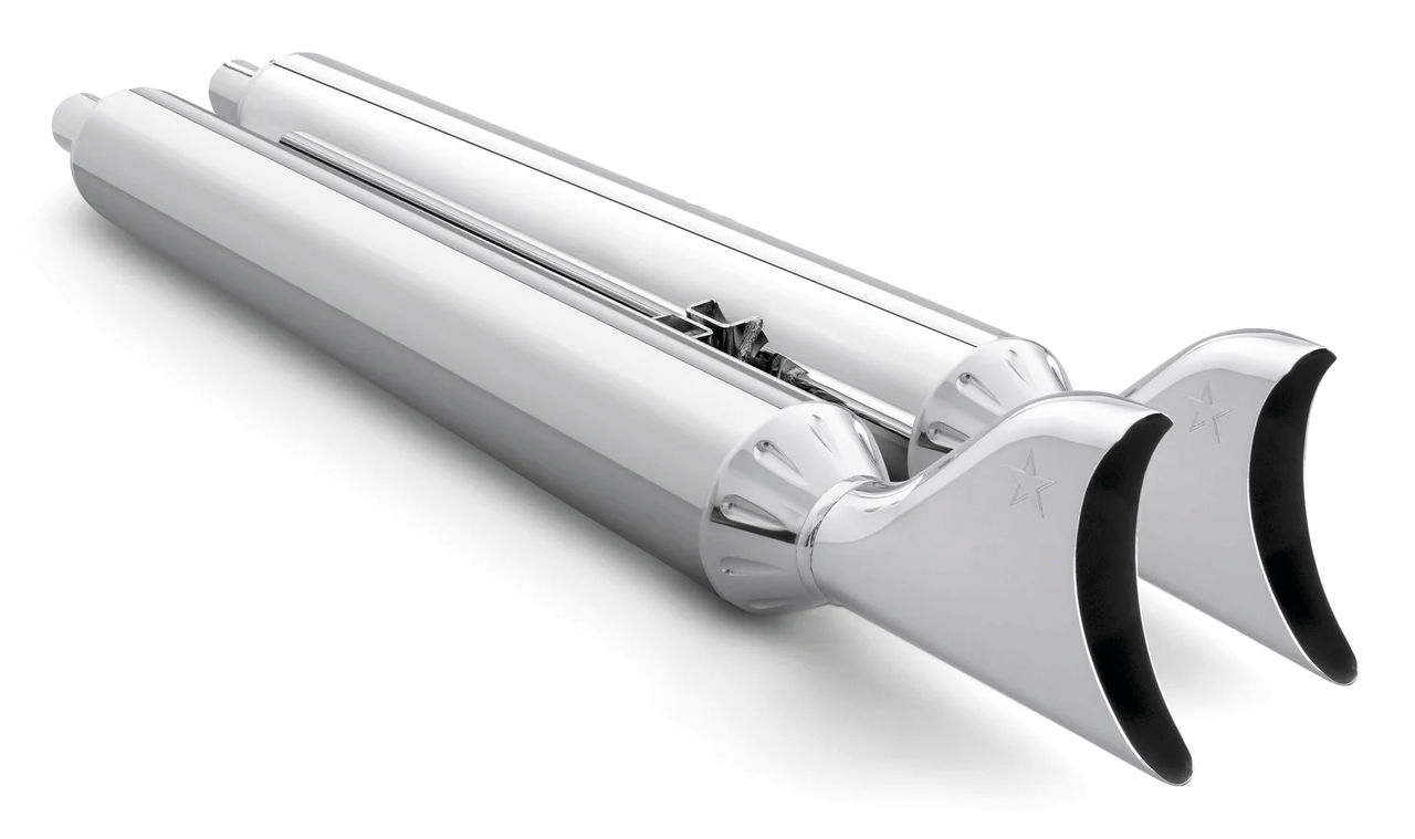 Freedom Performance Exhaust Sharktail 4" Slip-Ons for Indian Powerplus & Thunderstroke