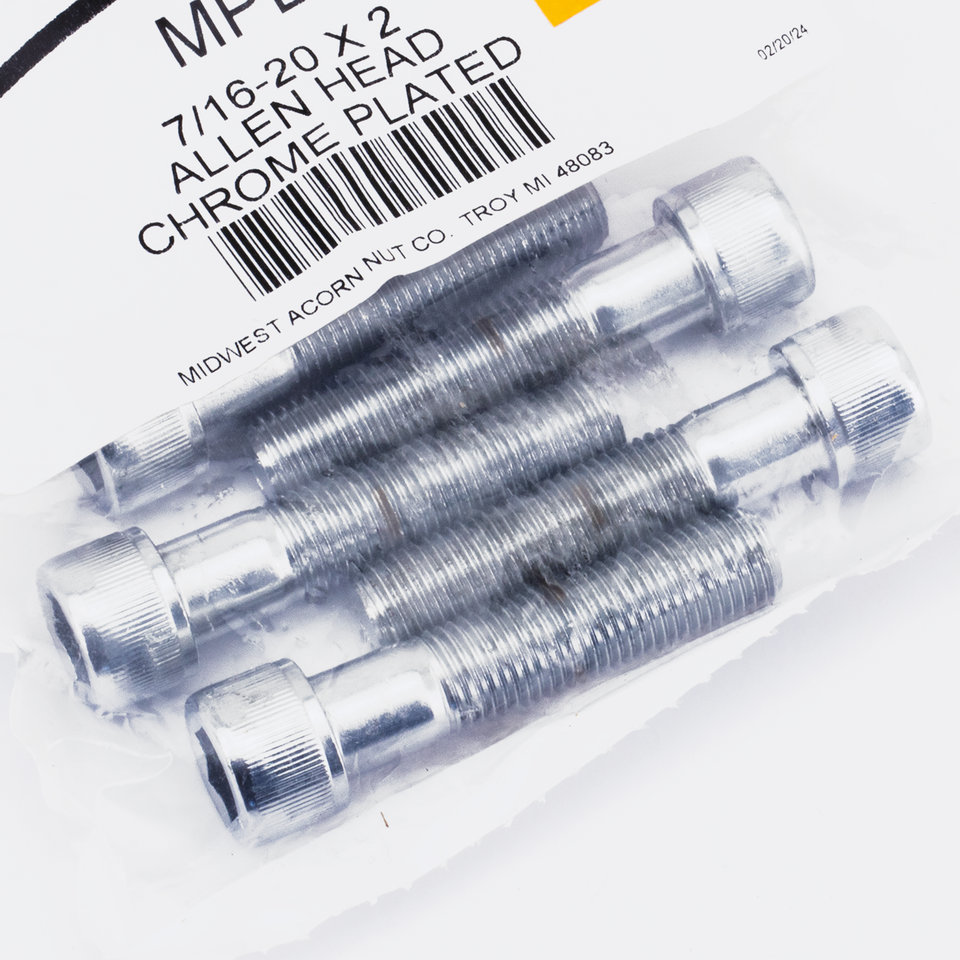 Midwest Acorn Nut Company Chrome Plated Unf Allen Head Screws Assortment Tray – Hardware