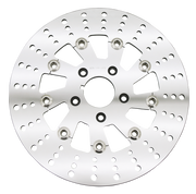 Zodiac Drilled Polished Stainless Steel Fullfloating Disc Rotors – Brake
