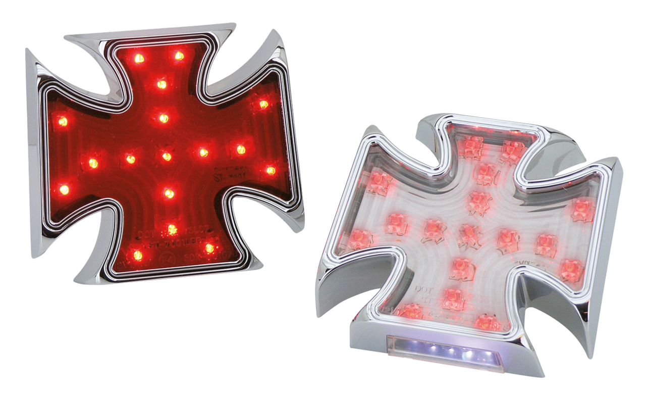 Zodiac Chrome Billet Maltese Style LED Taillight – Electric & Light