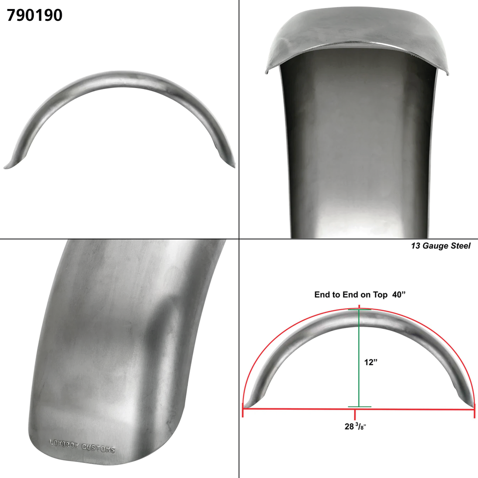 Lowbrow Customs Universal Steel Rear Fenders – Fender & Struts