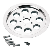 Zodiac Chrome 8-HOLE Rear Wheel Belt Pulley Inserts – Final Drive