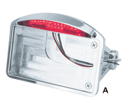 Zodiac Side Mount & Fender Mount License Plate Brackets with LED Taillights – Electric & Light