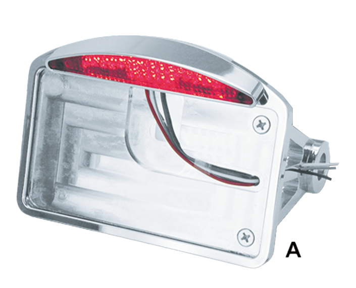 Zodiac Side Mount & Fender Mount License Plate Brackets with LED Taillights – Electric & Light