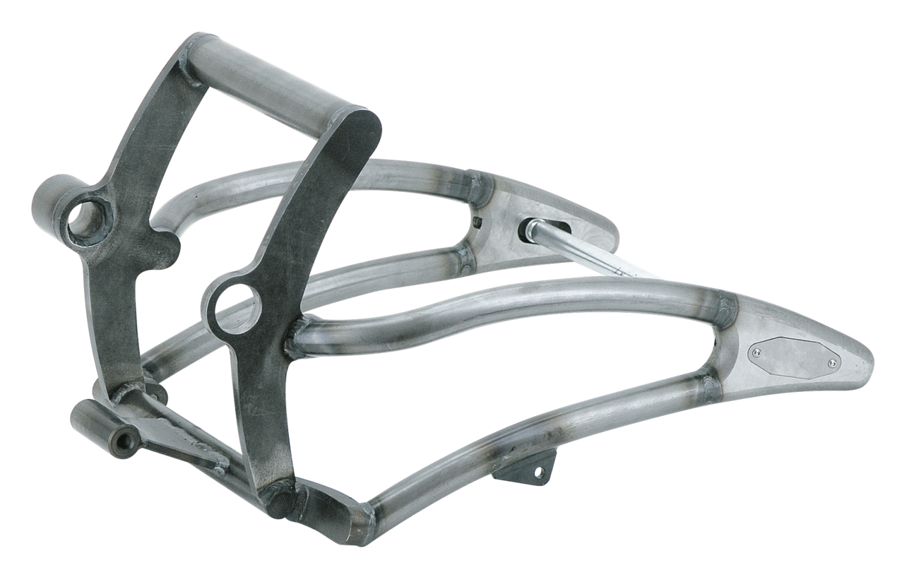 Zodiac Ton Pels Signature Series Curved Right Side Drive Swingarm Kits for Softail – Frame & Rear Suspension