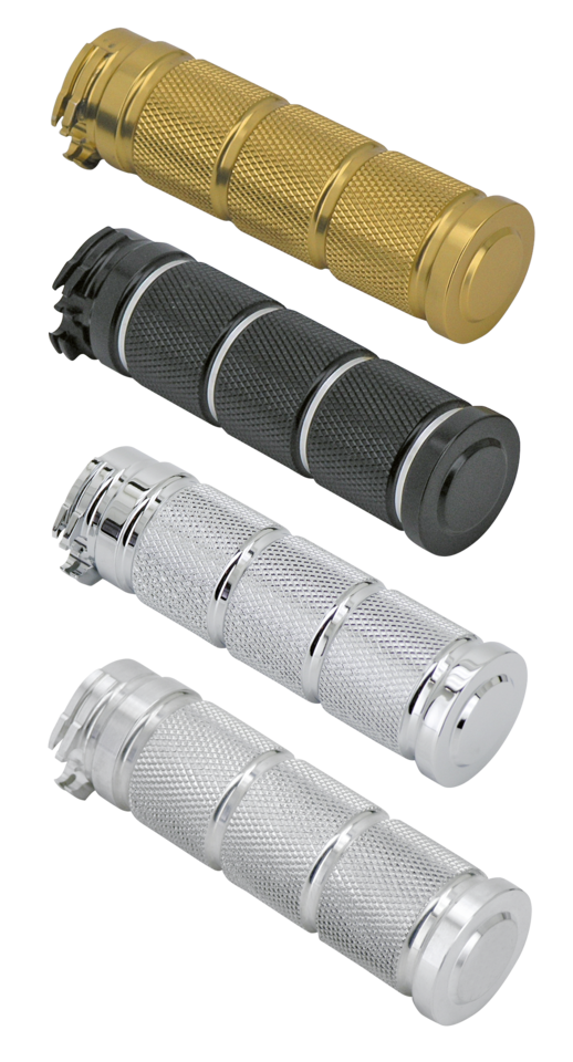 Zodiac Retro Style Knurled Billet Aluminum Grip Sets – Handlebar