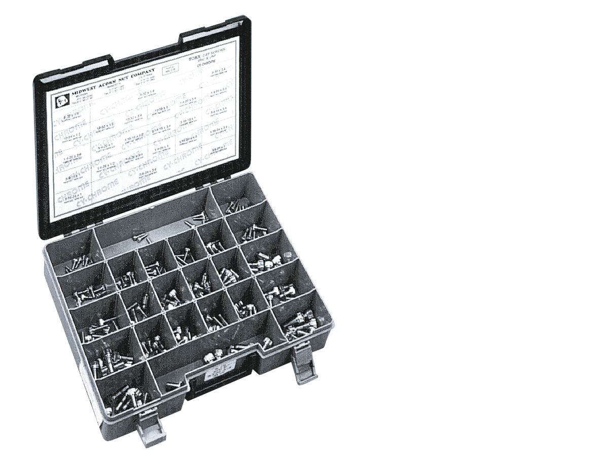 Midwest Acorn Nut Company Chrome Plated Torx Head Screws Assortment – Hardware