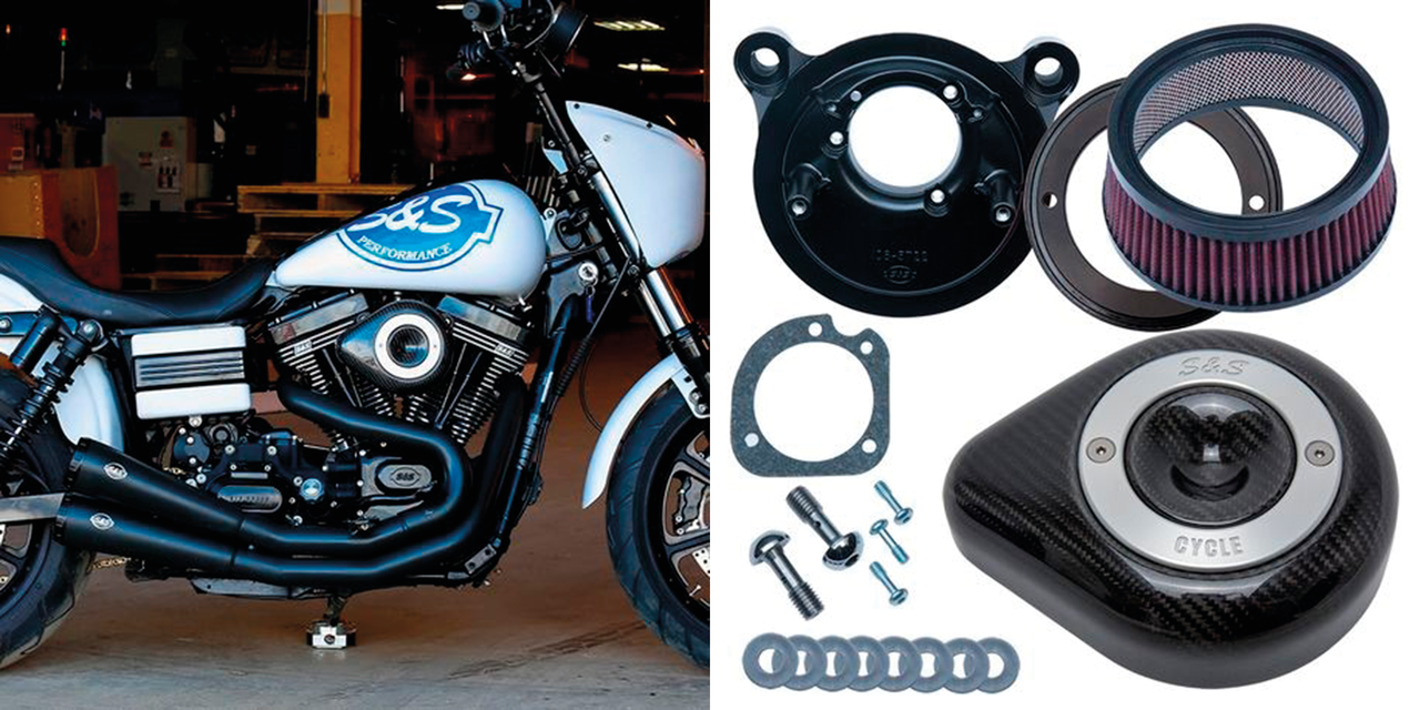 S&S Stealth Carbon Teardrop Air Cleaner – Intake