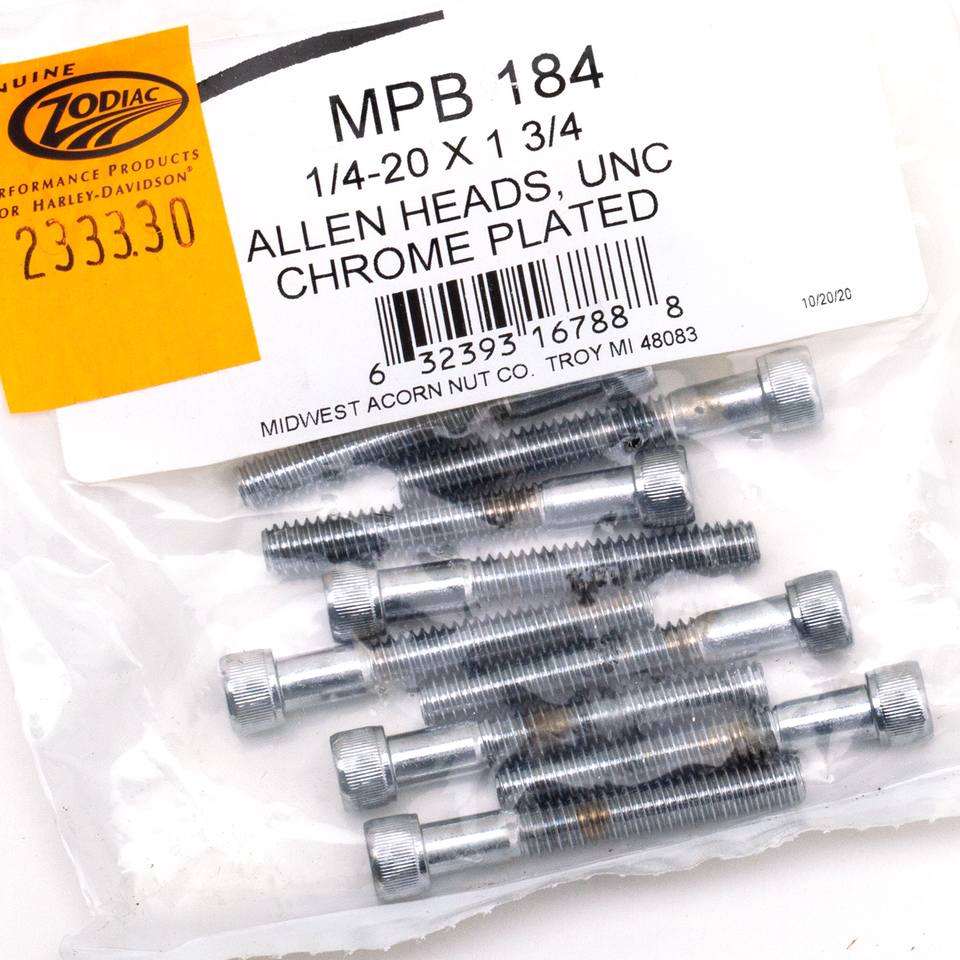 Midwest Acorn Nut Company Chrome Plated Allen Head Screws Assortment Knurled – Hardware