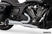 Freedom Performance Exhaust Shorty Turn Out Straight Cut 2-INTO-1 for Indian Powerplus & Thunderstroke