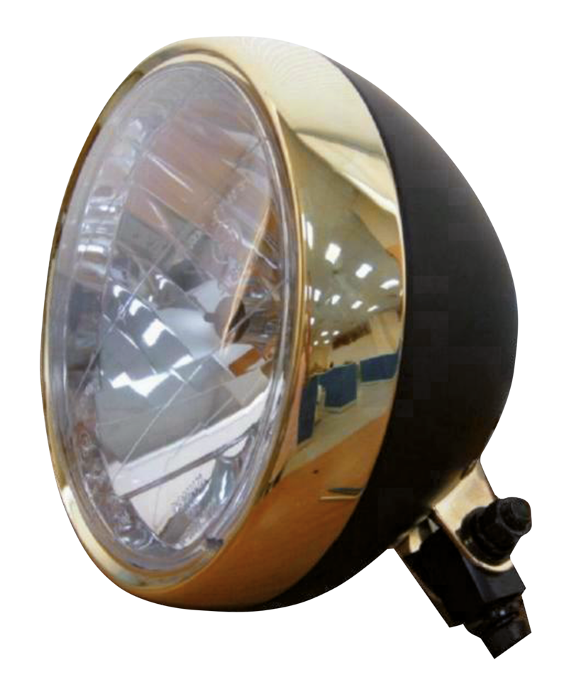 Zodiac Black 'n' Bronze 7" Headlight – Electric & Light