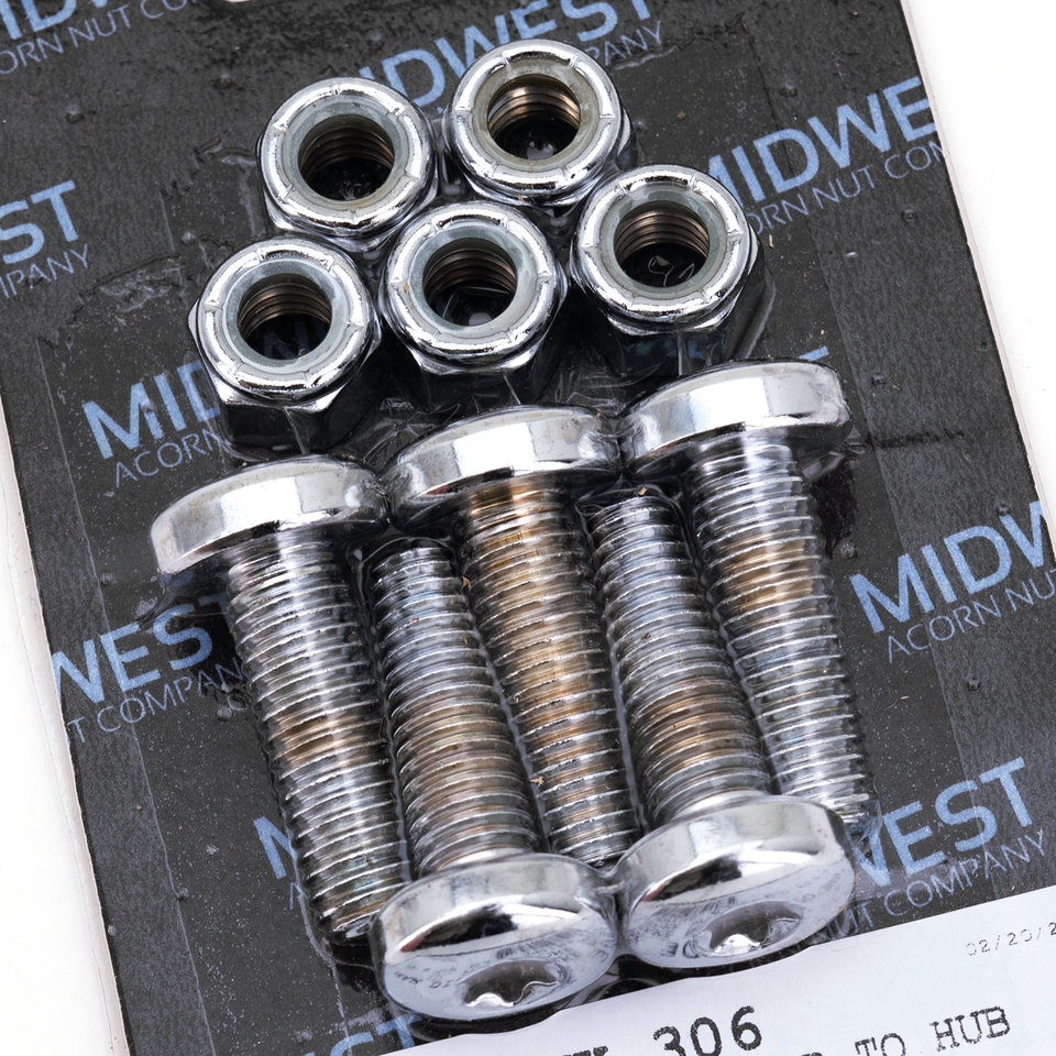 Midwest Acorn Nut Company Brake Rotor Screws & Nuts for Sportster – Hardware