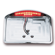 Zodiac Side Mount & Fender Mount License Plate Brackets with LED Taillights – Electric & Light