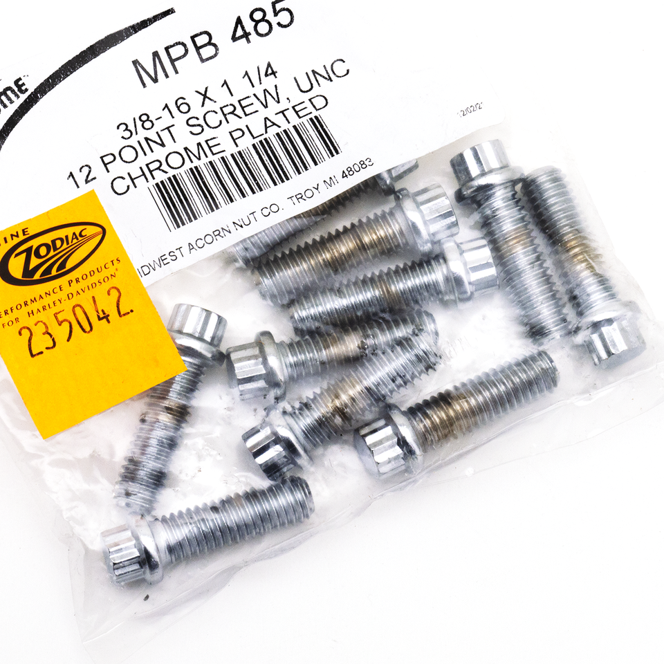 Midwest Acorn Nut Company Chrome Plated 12 Point Bolt Assortment Tray – Hardware