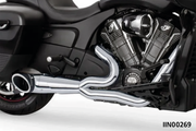Freedom Performance Exhaust Shorty Turn Out Slash Cut 2-INTO-1 for Indian Powerplus & Thunderstroke