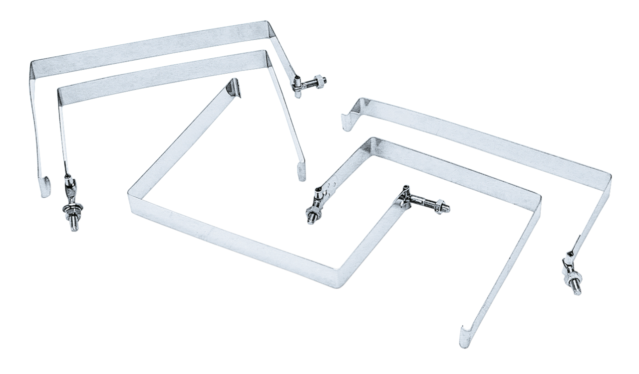 Zodiac Stainless Steel Battery Hold Down Straps – Engine Electrics