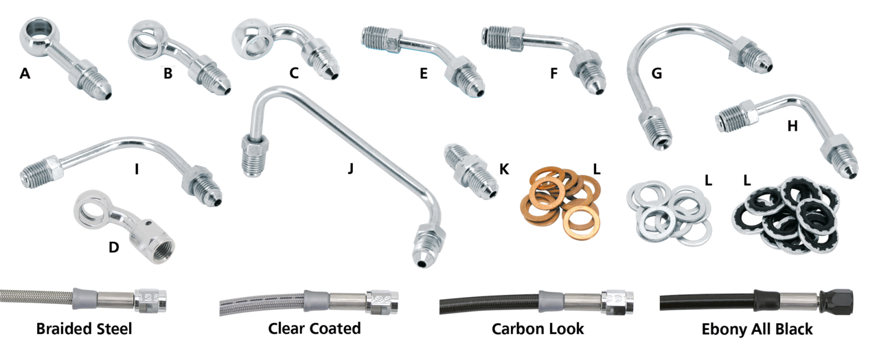 Goodridge Approved Braided Brake & Clutch Lines – Control Cables & Hydraulic Lines