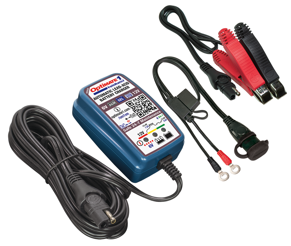 Optimate/Tecmate Optimate 1 Voltmatic 6 & 12 Volt Battery Charger – Engine Electrics