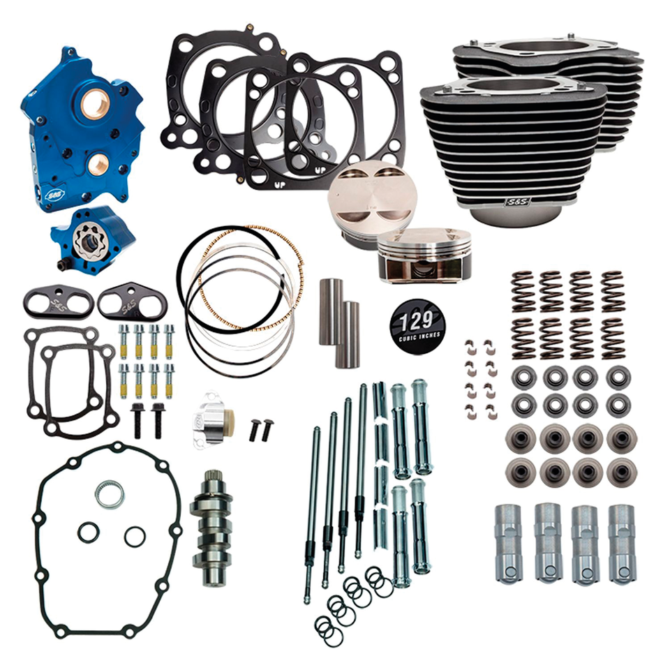 S&S 124CI, 128CI, 129CI & 132CI Power Packages for Milwaukee Eight – Engine
