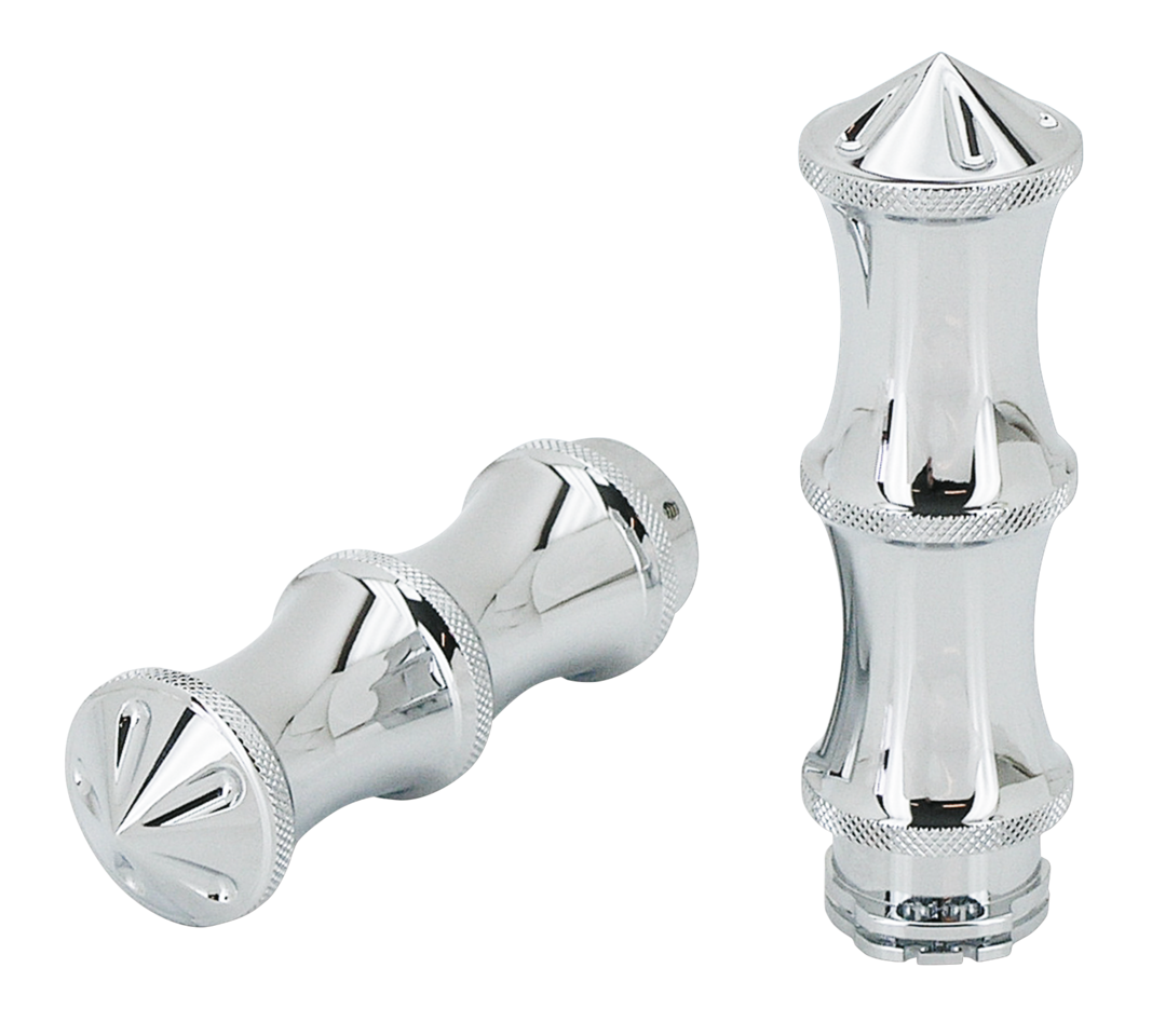 Zodiac Chrome Billet Miami Grips – Handlebar