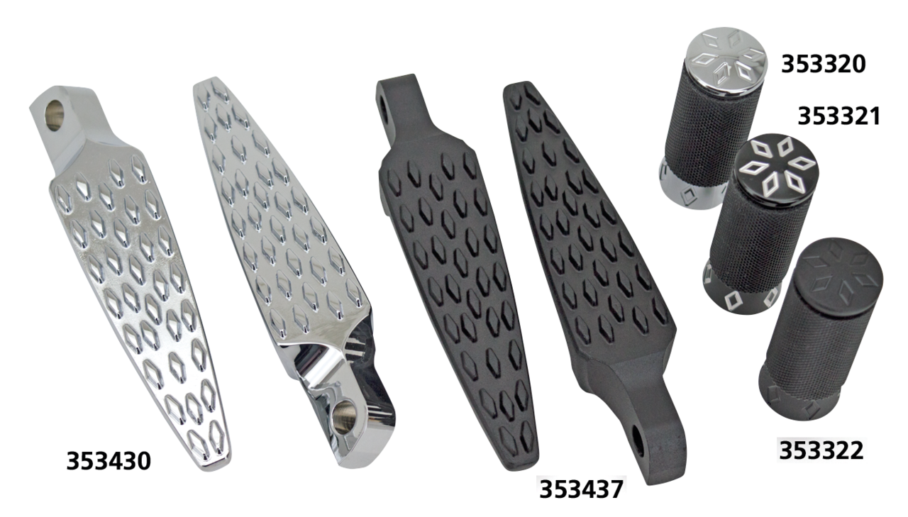 Zodiac Argyle Foot & Shifter Pegs – Foot Control