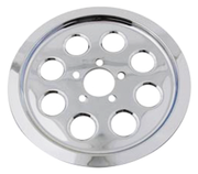 V-Twin Chrome 8-HOLE Rear Wheel Belt Pulley Inserts – Final Drive