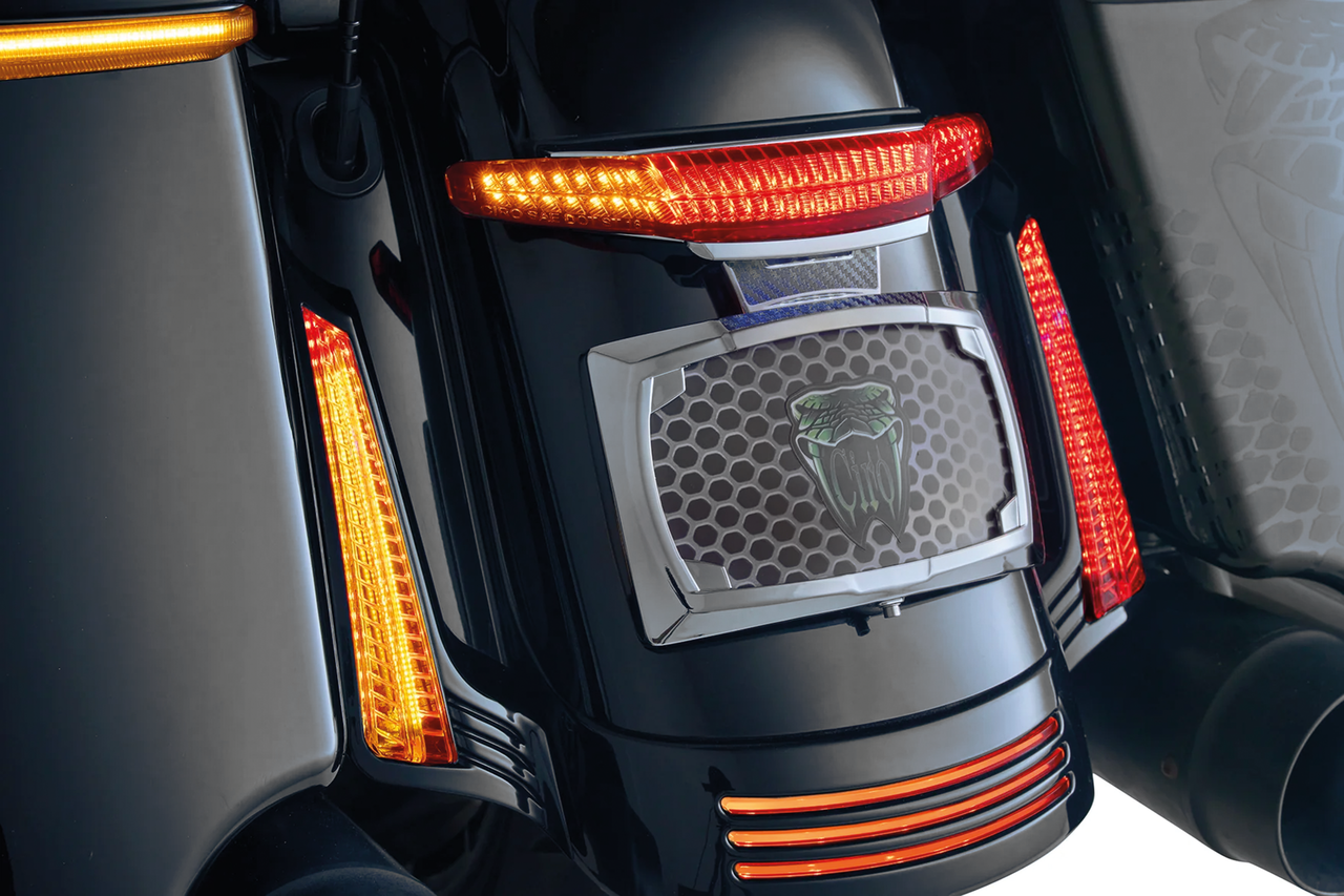 Ciro Latitude Lightstrike Tail Light & License Plate Holder for Touring – Electric & Light