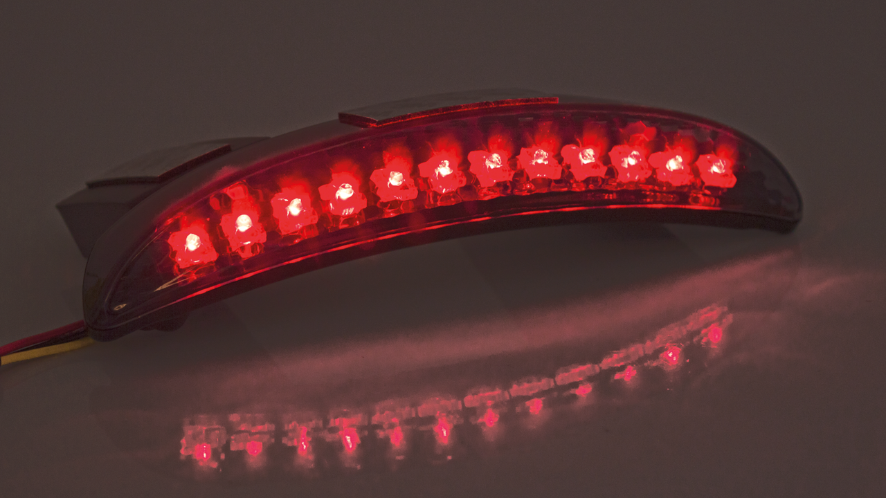 Zodiac Revox Chopped Fender Lights for Sportster & Milwaukee Eight Fat Bob – Electric & Light