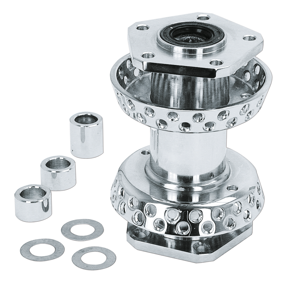 Zodiac Spool Style Chrome Hub with 80 Spoke Holes – Wheel & Tire