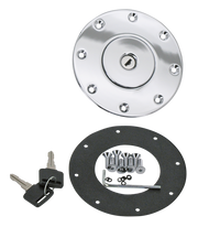 Zodiac Chrome Plated Aero-Style Aluminum Gas Caps – Gas- & Oil Tank
