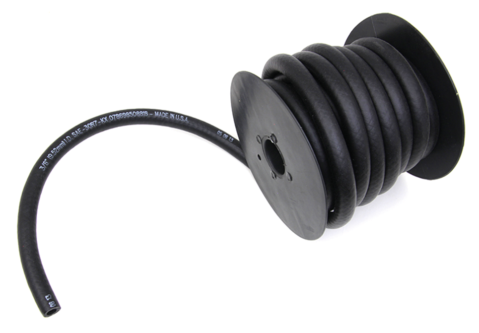 V-Twin Black Neoprene Oil Fuel Line – Gas- & Oil Tank