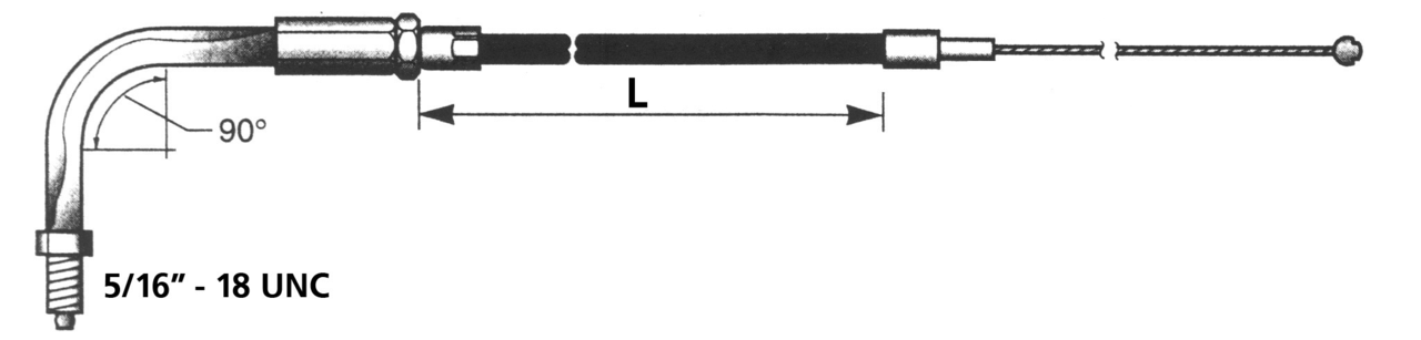 Zodiac T12 - Throttle & Idle Cable 1988-1995 Sportster – Control Cables & Hydraulic Lines