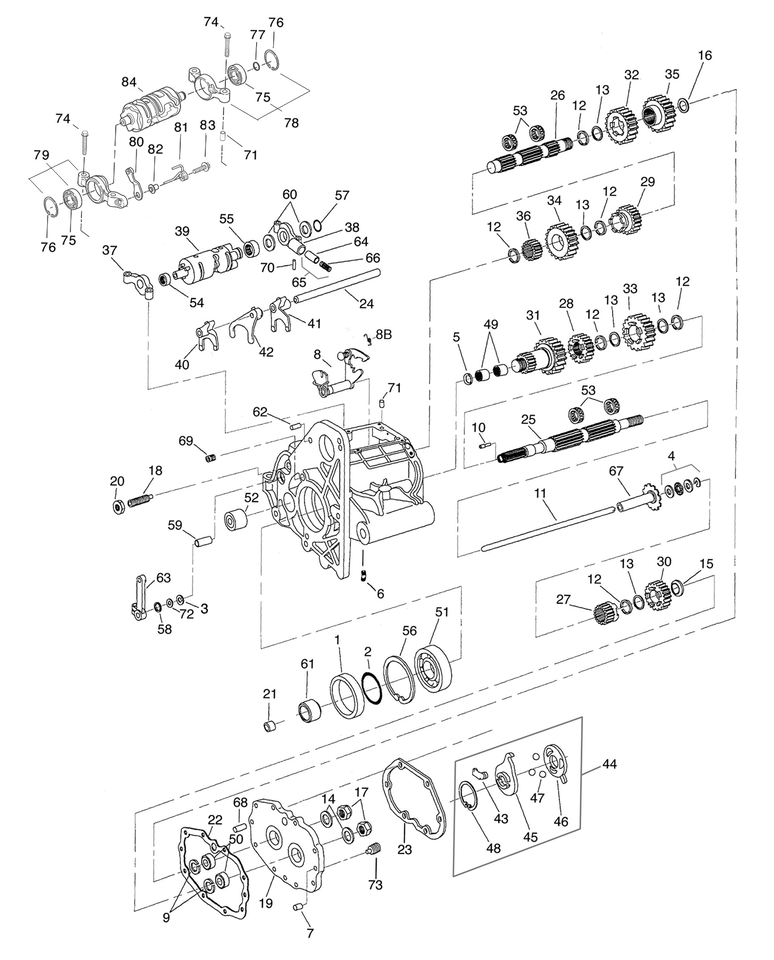 Zodiac Transmission Gasket, O-Rings and Seals for 5 Speed Big Twin – Gasket & Seals