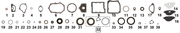 Zodiac Transmission Gasket & Seals for 4 Speed Big Twin 1936-1986