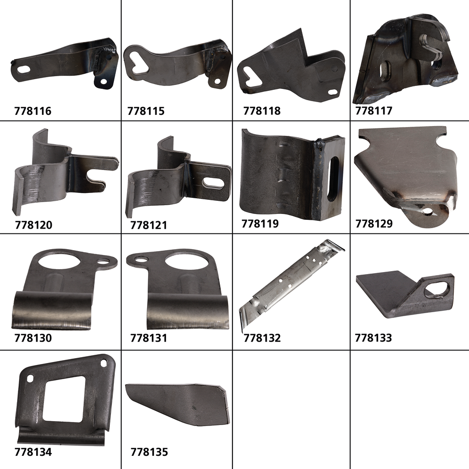 VG Classic Frames & Parts VG Classic Sheet Metal Frame Parts – Frame & Rear Suspension