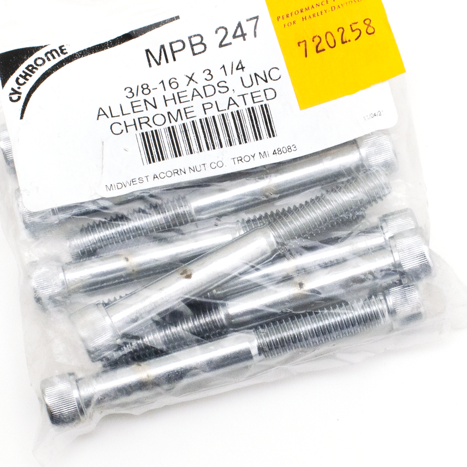 Midwest Acorn Nut Company Chrome Plated GRADE-8 Allen Head Socket Screws – Hardware
